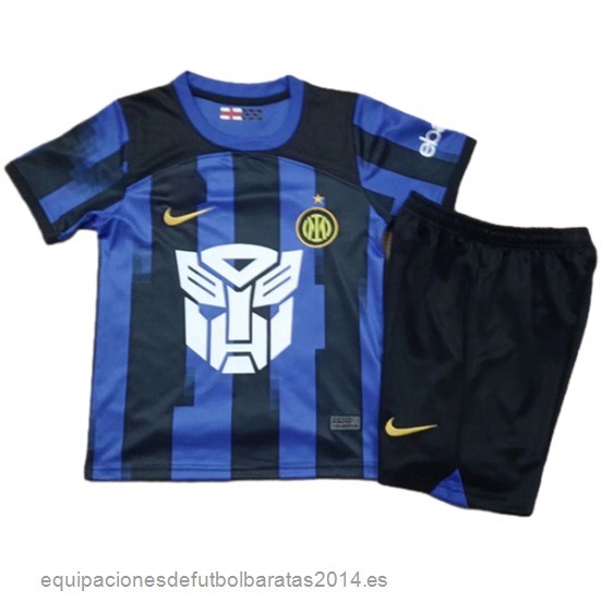 Nuevo 1ª Conjunto De Hombre Niños Inter Milan 23/24 Azul Negro Baratas
